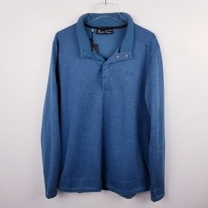 Under Armour ColdGear Golf Water-Resistant Collared Pullover Blue NWT size XL